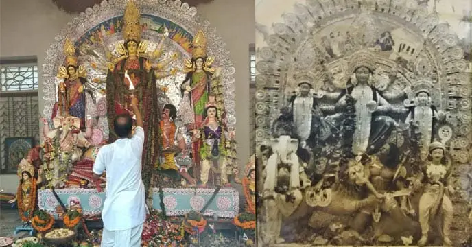 Pakistan army left sardar house after eating durga puja