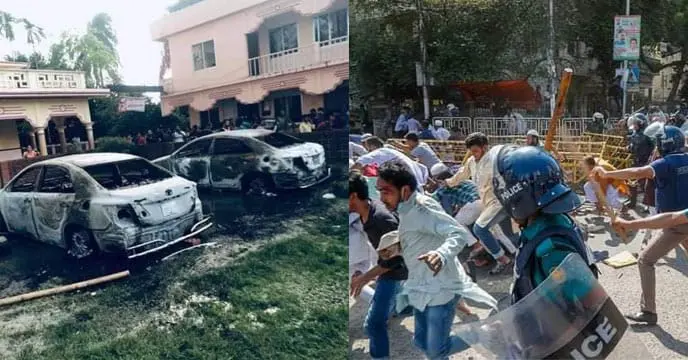 Puja pandal attack bangladesh