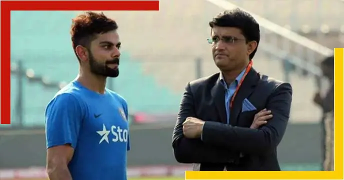 sourav ganguly and virat kohli