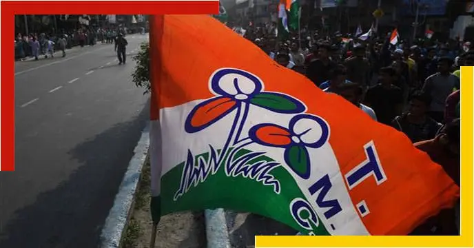 TMC logo with flowers in the background