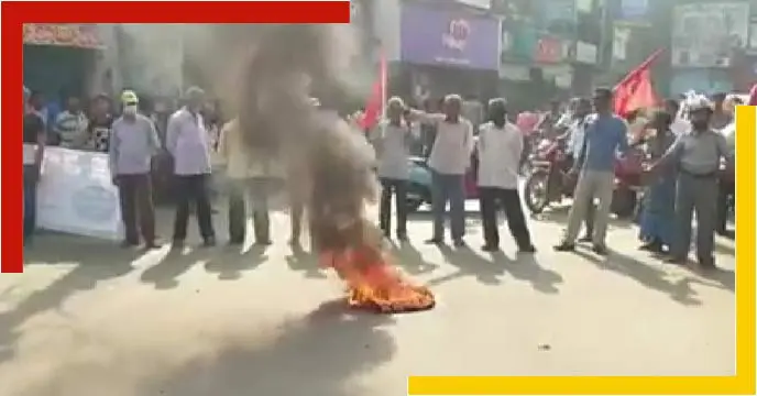 Bharat Bandh at Rampurhat
