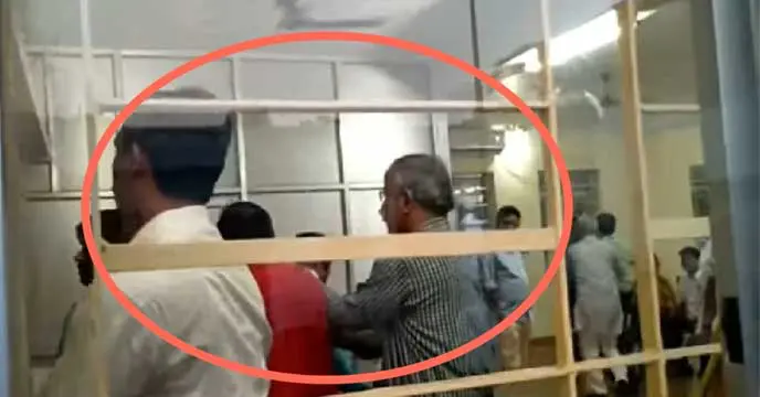 Tripura Bjp mlas fighting each other in mla quarter at agartala