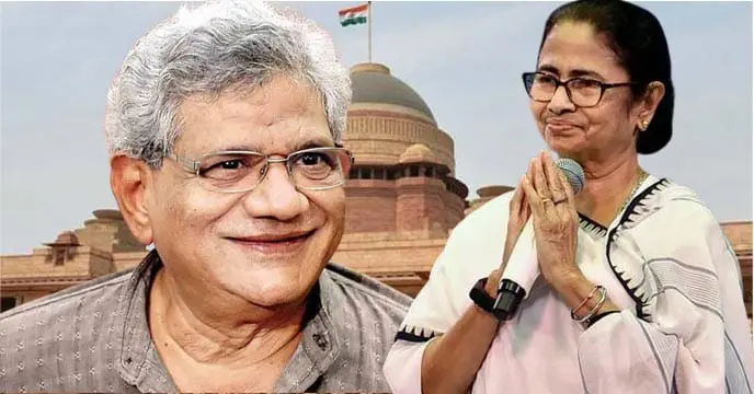 Sitaram Yechury with mamata