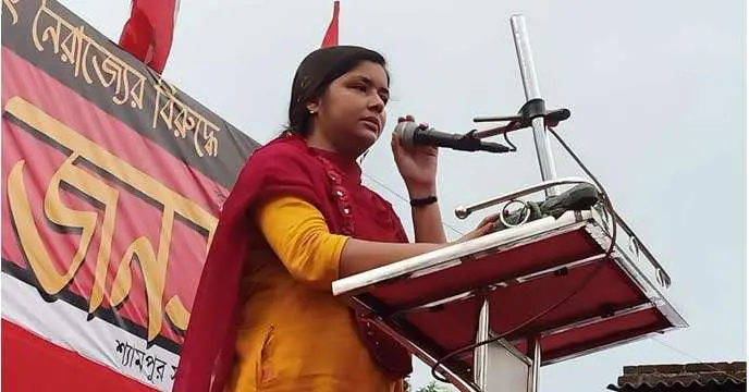 Doubts Loom Over Minakshi Mukherjee's Speech at CPIM Brigade Rally