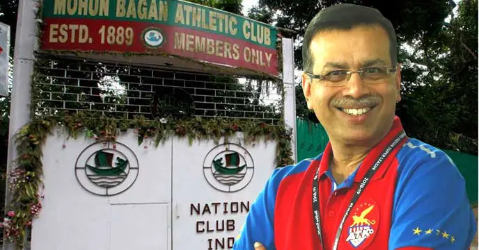 Sanjeev Goenka at the inauguration of ATK Mohunbagan