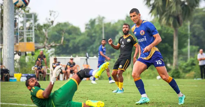 Emami East Bengal won the warm-up match