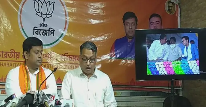 BJP office jaganath chaterjee with Sukantaa majumdar