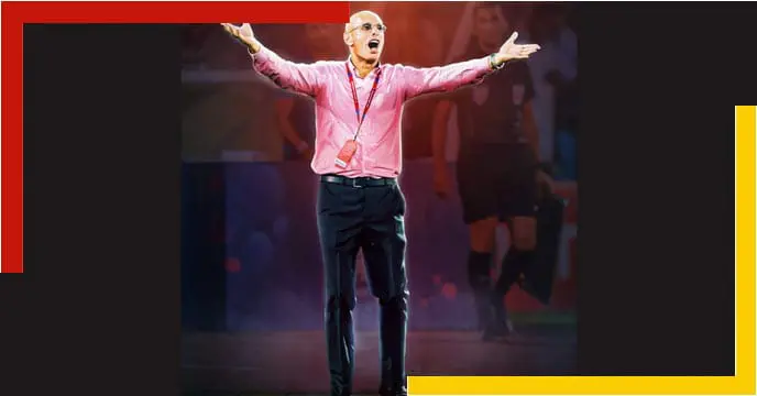 Stephen Constantine, the head coach of East Bengal Club, during a football match
