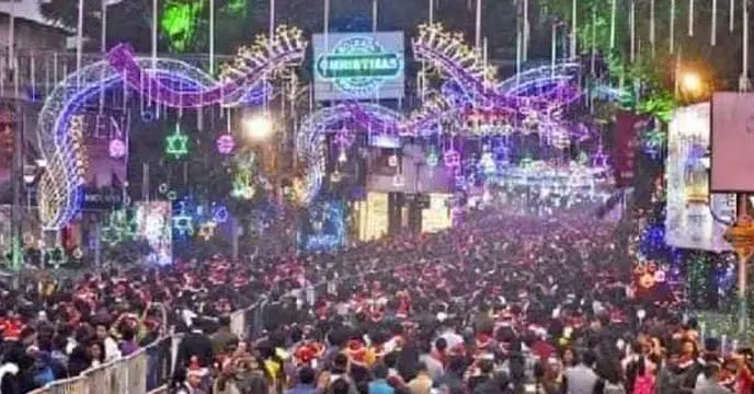 Christmas celebration of old kolkata