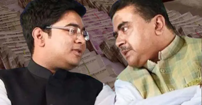 Suvendu Adhikari attacks tmc MP Abhishek Banerjee
