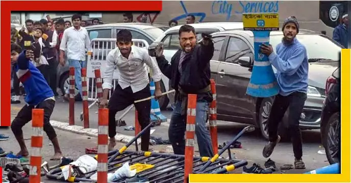 protest the arrest of Naushad Siddiqui