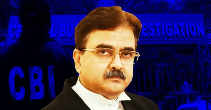Kolkata High Court Judge Abhijit Gangopadhyay during a CBI investigation