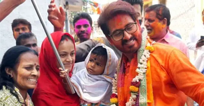 Actor Hiran Chatterjee posing for a photograph