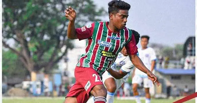 Mohun Bagan players celebrating victory against Jamshedpur in Reliance Development League