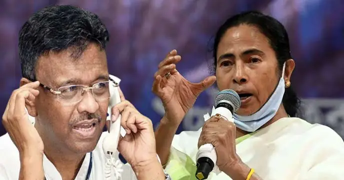 Mamata Banerjee and Firhad Hakim at an event