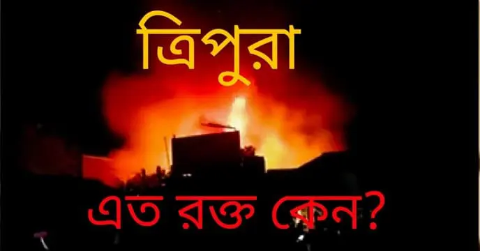 পোড়া বাড়ির ভিতর ছড়িয়ে আছে পুড়ে কাঠ হয়ে যাওয়া কয়েকটা গোরু-বাছুর। রাজনৈতিক হামলার এই দৃশ্য এখন ত্রিপুরার (Tripura) গ্রামাঞ্চলে আকছার দেখা যাচ্ছে।