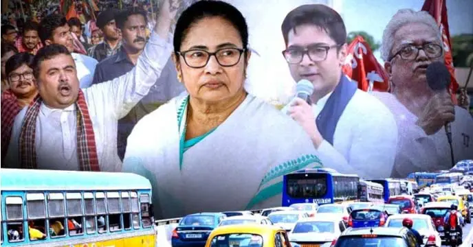 Abhishek Banerjee addressing a public gathering during his PR tour