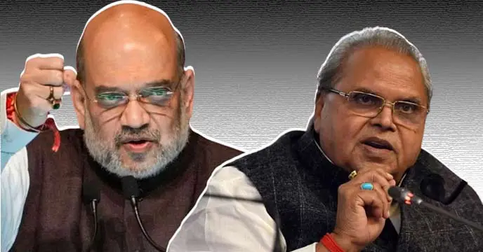 Amit Shah visiting Satyapal Memorial Hospital in Kolkata after the attack