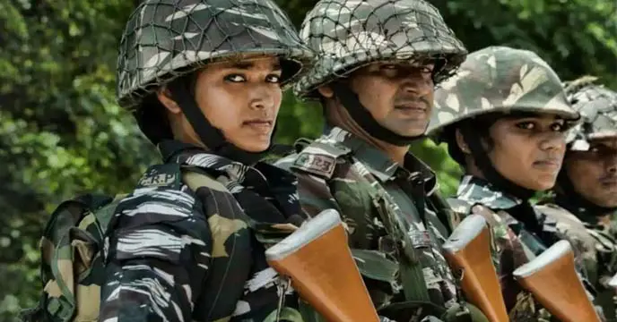 Candidates taking the CAPF recruitment test in Bengali language