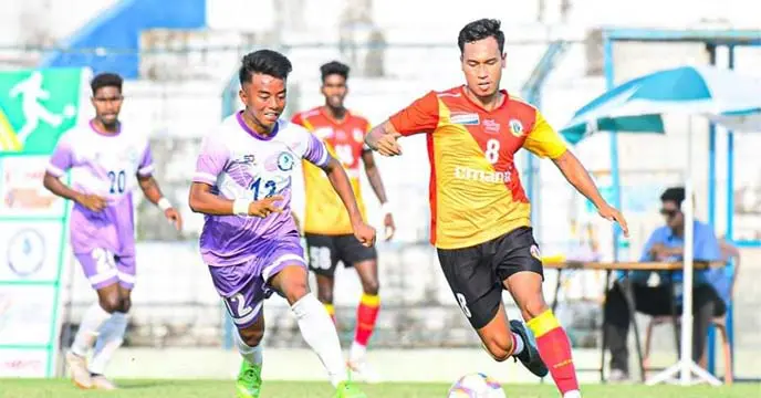 East Bengal vs United Sports I-League match