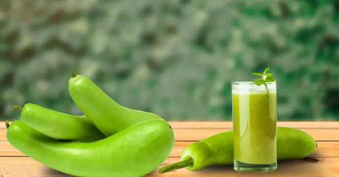 Glass of Fresh Gourd Juice