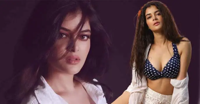 Madhumita Sarkar in colourful dress at Goa beach