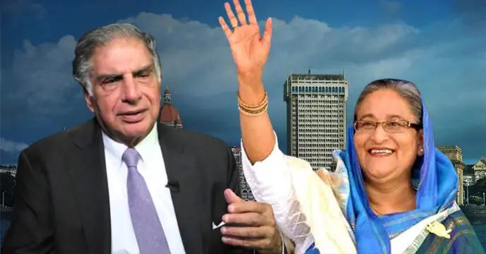 Ratan Tata with Sheikh Hasina, Prime Minister of Bangladesh