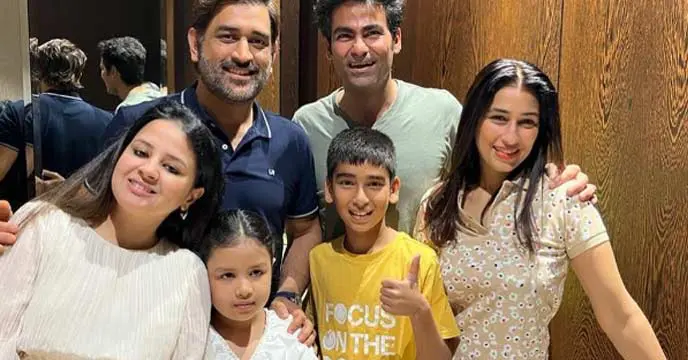 MS Dhoni's Airport Encounter Brings Joy to Former India Star's Son