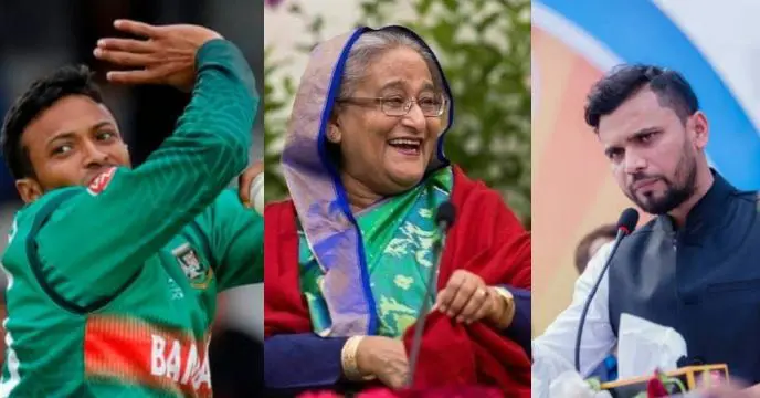 Shakib Al Hasan and Mashrafe Bin Mortaza are candidates of Awami League