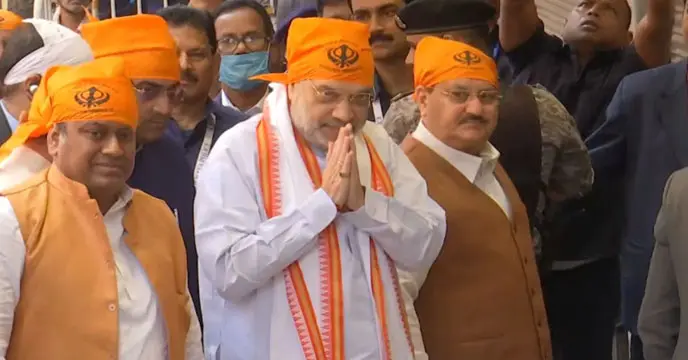 Amit Shah, JP Nadda in Kolkata