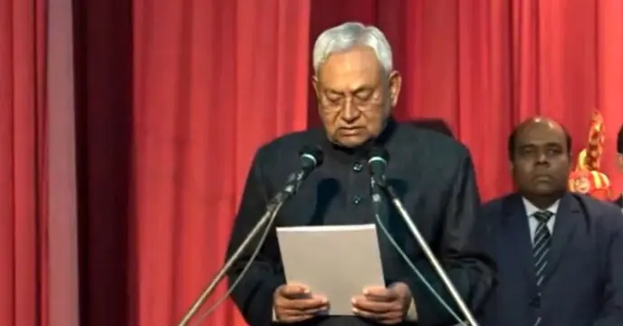 Nitish Kumar sworn in as Bihar CM for 9th time