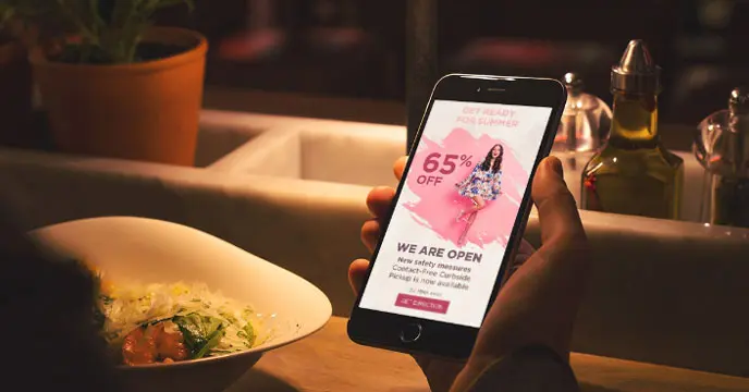 Advertisements on mobile