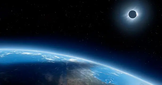 Solar Eclipse from Space