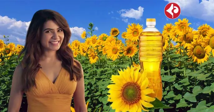 Sunflower Oil girl india