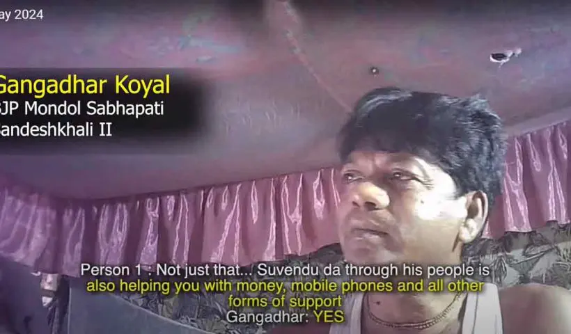 New Video Released in Sandeshkhali to Embarrass BJP's Gangadhar Kayal