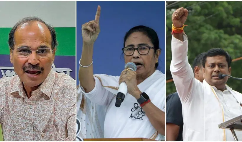 Mamata Banerjee Kartik Maharaj Reginagar riots Adhir Chowdhury Sukant Majumdar