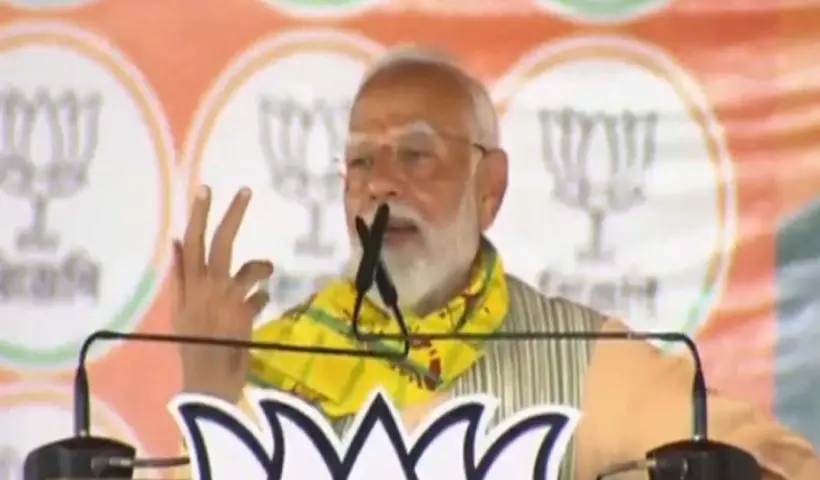 india bloc doing mujra For its vote bank pm modi at bihar rally