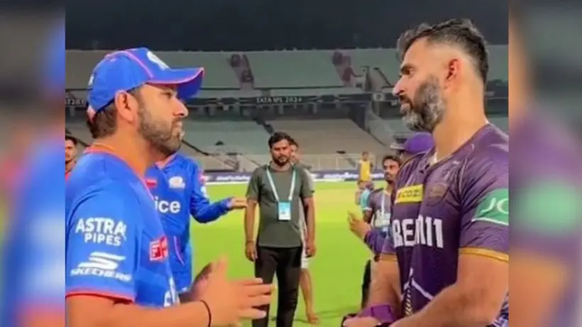 rohit sharma deleted viral video before kkr vs mi match