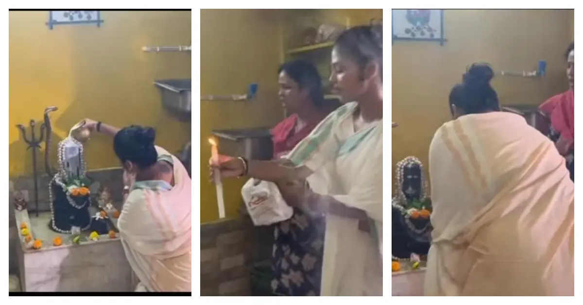 sayoni Ghosh went to election after workship of shiva