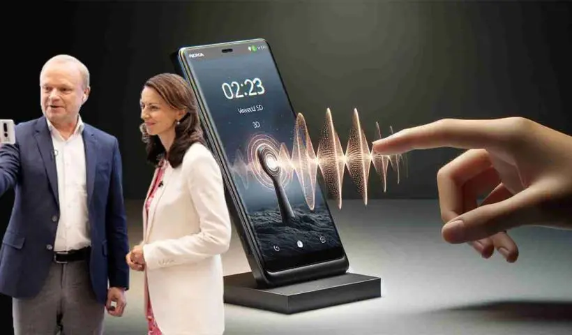 Nokia CEO makes world's first phone call using 'immersive audio and video' technology