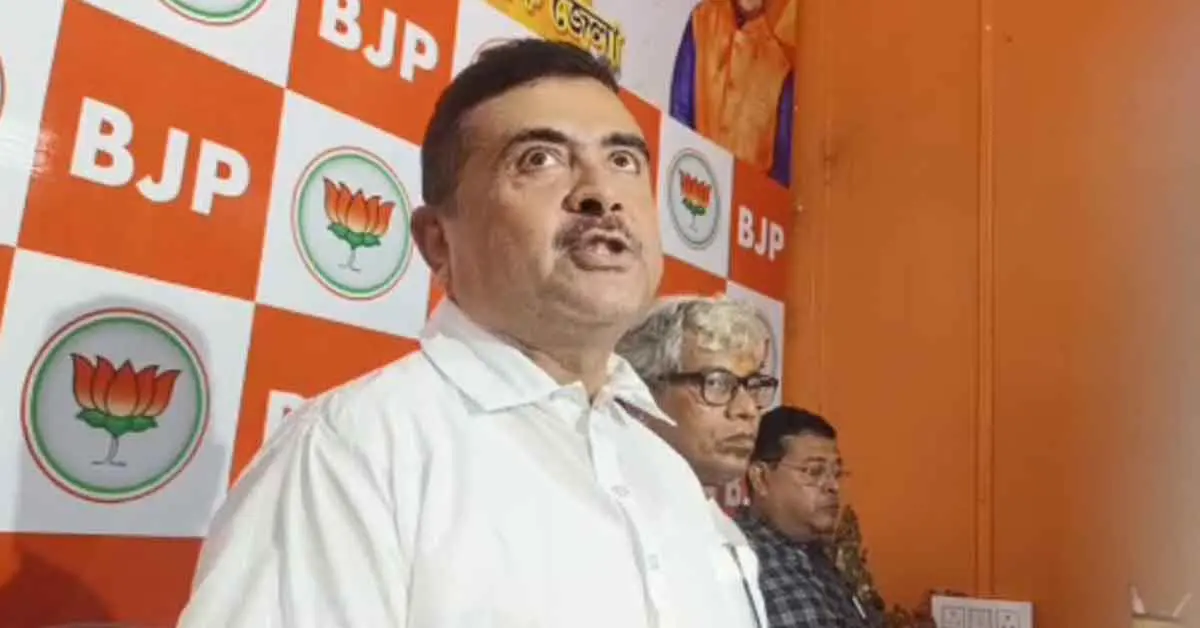 calcutta high court did not allow suvendu adhikari to sit on dharna in front of raj bhavan , শুভেন্দু অধিকারীকে রাজভবনের সামনে ধরনায় বসার অনুমতি দিল না কলকাতা হাইকোর্ট