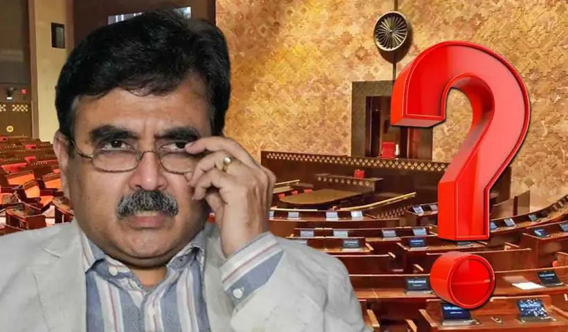 Abhijit Ganguly, MP of Tamluk: A photo of Abhijit Ganguly, a Member of Parliament (MP) representing the Tamluk constituency, with a serious expression, likely taken during a political event or meeting.