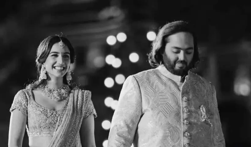 Anant Ambani and Radhika Merchant at their pre-wedding