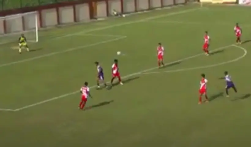 united sports club sourendra nath scored a stunner