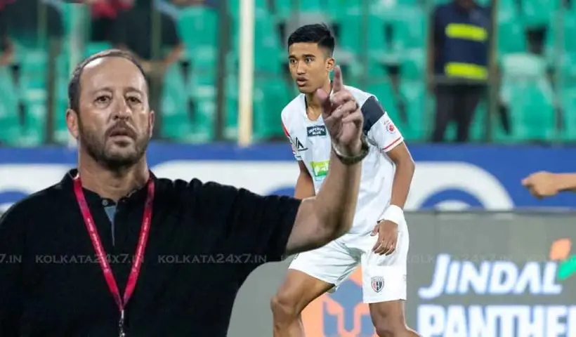NorthEast United Coach Juan Pedro Benali Aims for ISL Glory with Emerging Talent Parthib Gogoi