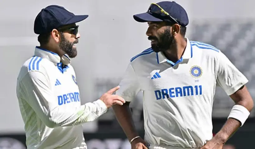 Virat Kohli and Jasprit Bumrah