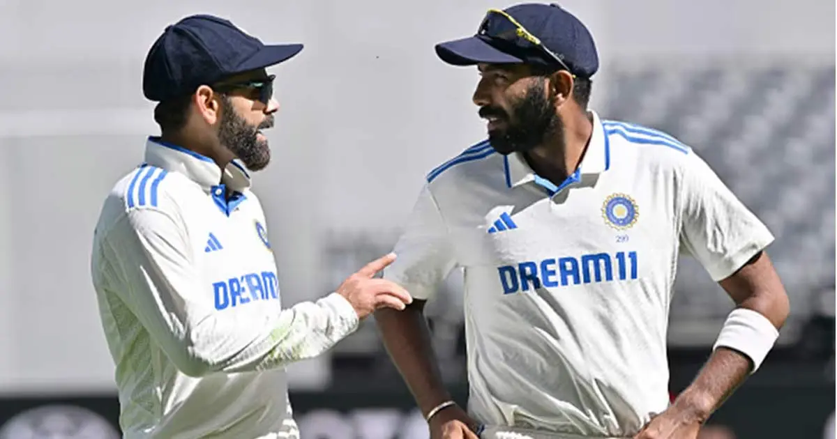 Virat Kohli and Jasprit Bumrah