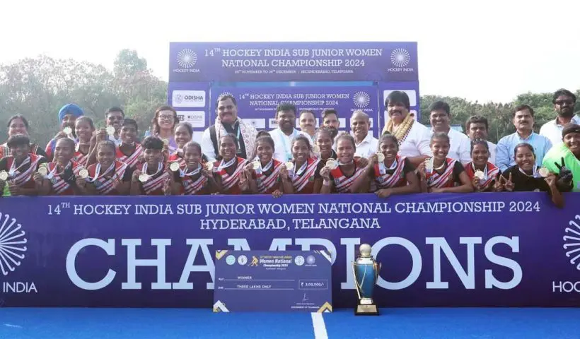 Hockey Jharkhand Wins 14th Sub-Junior Women National Championship 2024