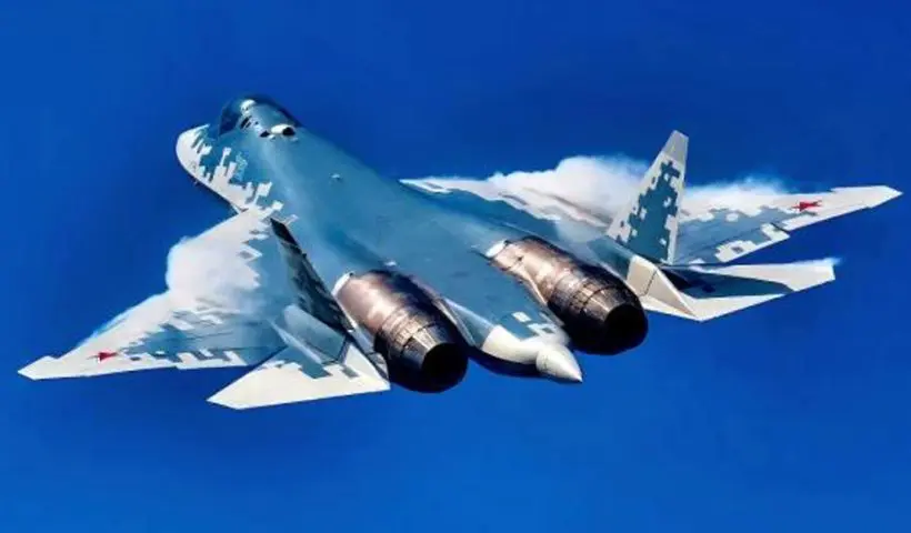 Russian Sukhoi Su-57E fighter jet