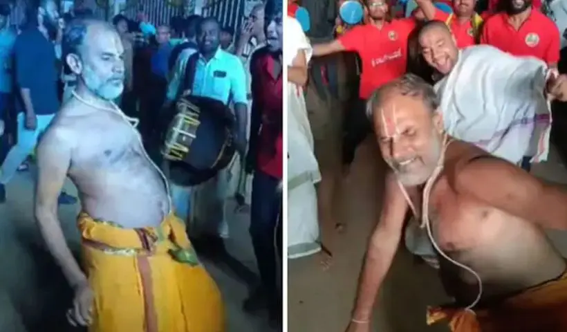 ধর্মীয় উৎসবে পুরোহিতদের ব্রেকডান্স! ভিডিয়ো ভাইরাল হতেই বিতর্কের ঝড়